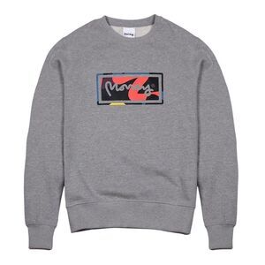 Money Unisex Adult Vice Embroidered Logo Sweatshirt / Grey Melange